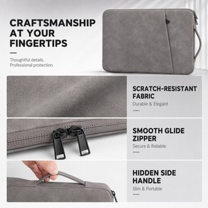 Funda para Portátil de 13, 14, 15.6 y 17 Pulgadas, Impermeable, Resistente a Golpes, Bolsa para Portátil de Negocios para MacBook, ASUS, <span class=keywords><strong>Dell</strong></span>, HP, Funda de Transporte - Product Image 6
