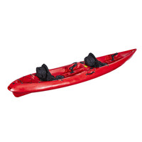 Kayak Tandem 2 places, structure simple et pratique, coque en PE importée, idéal pour la pêche récréative et la compétition.