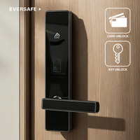 Cerradura Electrónica Moderna de Acero para Hotel con Tarjeta IC |   Estructura de 5 Pernos + Impermeabilidad IP54 para Puertas de Acero Inoxidable, SDK y Software Gratuitos
