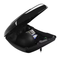 TCMT Vivid Black Plastic Low Profile Front/Rear Pack Trunk 20L Capacity for Indian Chieftain Dark Horse 16-24 23 Tail Box