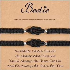 <span class=keywords><strong>Bracelet</strong></span> tressé en forme de bande de Möbius à l'infini tendance 2025 pour couple, 2 pièces, connexion éternelle, ensemble de bijoux pour couples amoureux - Product Image 3