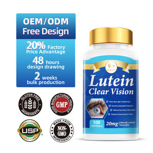 DUOZI Lutéine haute puissance 20 mg en gélules molles avec zéaxanthine pour la protection contre la lumière bleue, le soulagement de la fatigue oculaire et une vision claire, 100 gélules molles - Product Image 1