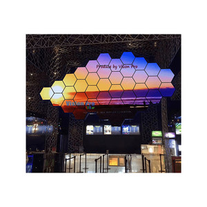 P2 p2.5 P3 P4 LED bảng điều chỉnh hình lục giác video tường Màn hình hiển thị hình học nối Hex tổ ong ánh sáng ban đêm cho trung tâm mua sắm sử dụng - Product Image 2