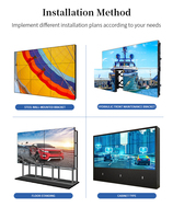 Pantalla de Video Wall LCD, Pantalla de Video de Empalme, Video Wall de 4M X 3M, Panel Publicitario de Pantalla de Pared