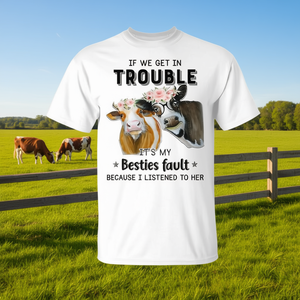 T-shirt « Si on se fait du malaise, c'est la faute de mes meilleures amies » - Product Image 3