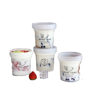 ขวดพลาสติกเกรดอาหารทนอุณหภูมิสูง PP Jar 160มิลลิลิตร200มิลลิลิตร600มิลลิลิตรคัสตาร์ไอศครีมเค้ก Toot Jar - Product Image 2