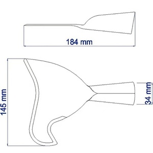 Coltello falce agricolo forgiato a mano di qualità industriale per tagliare il grano con manico in legno strumento agricolo - Product Image 4