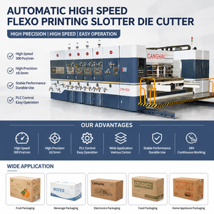 Macchina da Stampa Flessografica Automatica ad Alta Velocità Canghai con Taglierina e Fustellatrice per Cartone / Stampatrice Taglierina Fustellatrice - Product Image 2