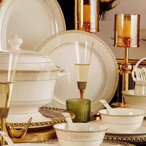 Vajilla de Cerámica Blanca de Estilo Chino de Lujo, Ecológica, de 72 Piezas para Hoteles, Elegancia Atemporal en Cada Comida - Product Image 4