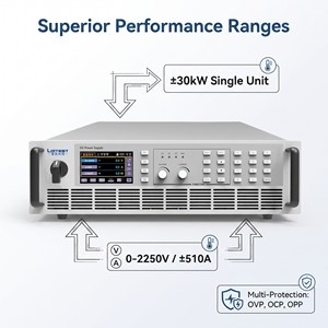 Fuente de Alimentación Bidireccional Regenerativa de 18kW 500V 3U para Montaje en Rack PBS 2500-120L con 95% de Recuperación de Energía LOITEST - Product Image 6