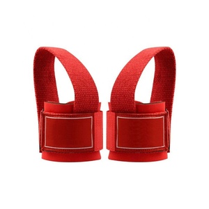 Poignets d'entraînement de gymnastique antidérapants avec logo personnalisé Poignets de fitness en coton avec sangle d'haltérophilie en nylon rembourrée en néoprène - Product Image 6