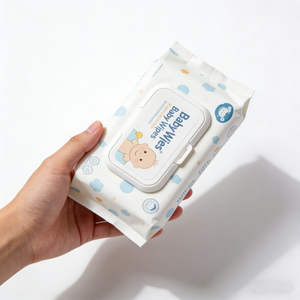 Lingettes pour bébé hypoallergéniques à pH équilibré pour le nettoyage des mains <span class=keywords><strong>et</strong></span> du visage, pour les peaux délicates des bébés - Product Image 2
