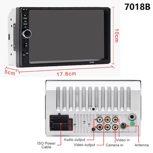 2DIN <span class=keywords><strong>7</strong></span>-дюймовая универсальная автомобильная магнитола MP5, мультимедийный плеер, автомагнитола, головное устройство с Bluetooth, пультом ДУ, USB, MP5 для <span class=keywords><strong>DVD</strong></span>-плеера - Product Image 3