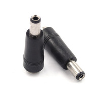 Adaptateur d'alimentation CC, connecteur de conversion CC, prise femelle 4,8*1,7 mm vers prise mâle 5,5*2,5 mm, noir