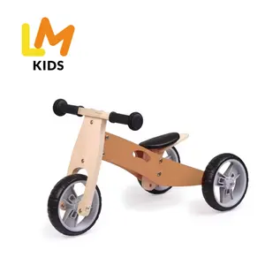 एलएम किड्स बैलेंस लकड़ी की बच्चों की बाइक 16 इंच बाइक बेबी बैलेंस बाइक 3 इन 1 बच्चों की साइकिल