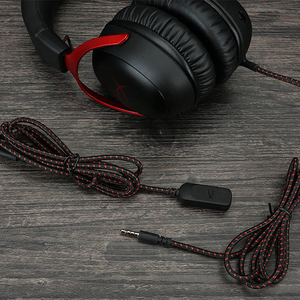HyperX Cloud III Black Red Gaming <strong>Headset</strong>, Wired Metal Over Ear Headphone With DTS Low Latency USB - Product Image 6