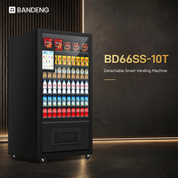 Distributeur automatique de boissons et de snacks BANDENG 6610SS 10T avec écran tactile, tiroir de distribution et méthode de paiement fournie par le client