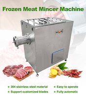 Hachoir à viande industriel automatique en acier inoxydable 300 Hachoir à viande congelé commercial pour saucisse