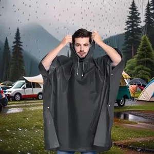 Impermeable 3 en 1 para Exteriores, con Capucha, <span class=keywords><strong>Sin</strong></span> <span class=keywords><strong>Mangas</strong></span>, para Motocicleta, Camping, Senderismo, Viajes, Escalada - Product Image 2