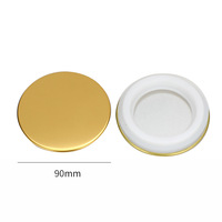 Tapas Metálicas de Aleación de Zinc de Alta Calidad de 8cm, 9cm y 10cm, Reutilizables, Ecológicas, Impresas con Láser, Cierre Suave Antiderrames para Velas