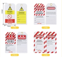 Etiqueta de Advertencia de Peligro LOTO, Etiqueta de Seguridad Industrial de PVC