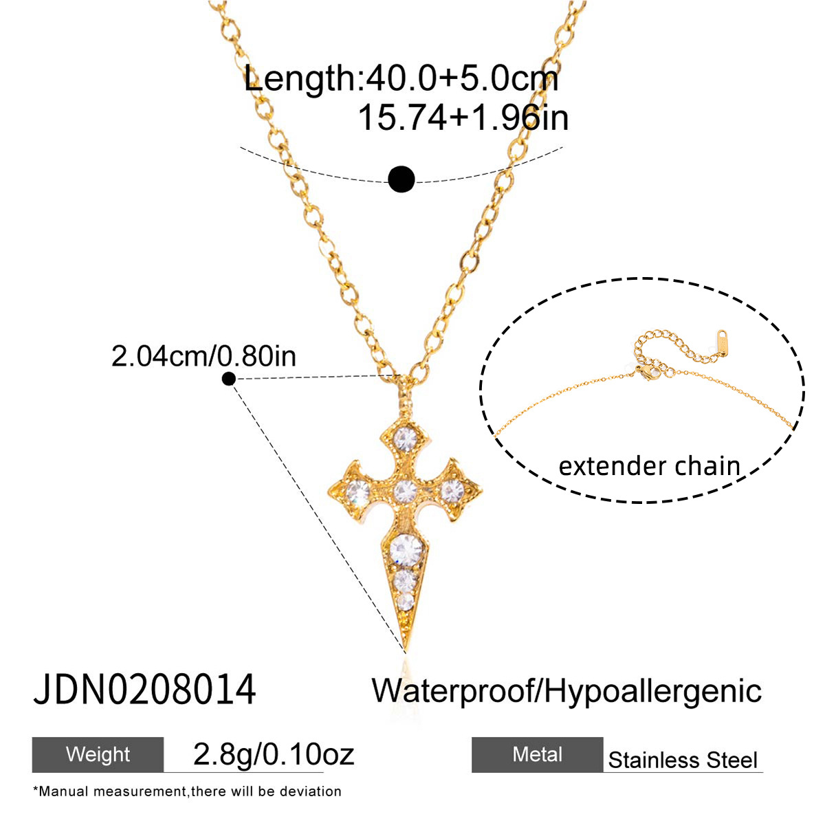 JDN0208014 (collier en acier inoxydable 316)
