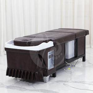 Meubles de salon les plus populaires Shampooing pour lavage des cheveux Lit à <span class=keywords><strong>shampoing</strong></span> avec thérapie de tête pour salon de coiffure - Product Image 2