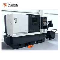 Tour CNC à tourelle servo à broche unique HMS-320 SYNTEC avec longueur de tournage de 420 mm et contre-pointe haute précision