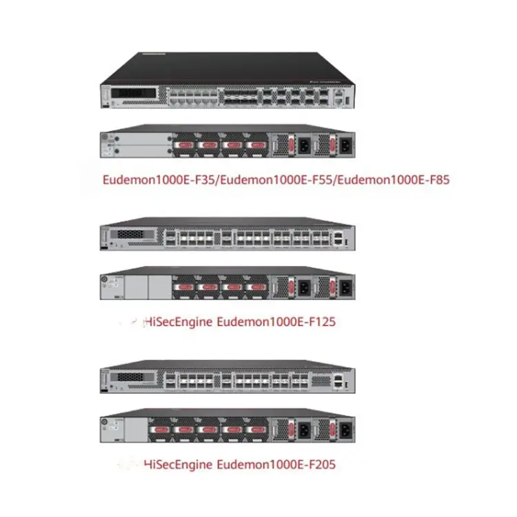 HiSecEngine Eudemon1000E جدار حماية لهواوي Eudemon1000E-F125 RJ45 كومبو 10GE SFP 1U AC DC معدات شبكة مضيفة