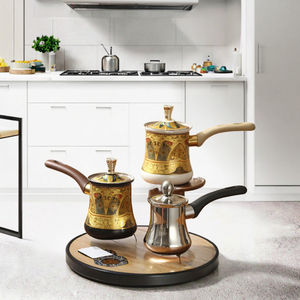 Cafetière turque réutilisable en acier inoxydable avec couvercle, design zen asiatique, 1 pièce, tasse à lait, thé, chocolat, beurre - Product Image 3