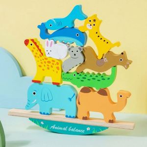 Children Friendly Boy Girl Balance Competition Game Kids Birthday <b>Gifts</b> Toddler Animal Stacking Block - Product Image 5