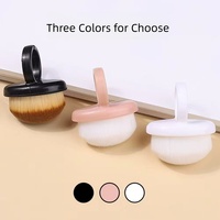 Brosse de nettoyage des ongles en nylon en forme de mini-anneau ZHI JIA, directement de l'usine, outil portable pour le nettoyage des ongles, usage professionnel