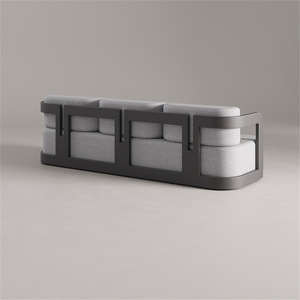 Đồ Nội Thất Ngoài Trời Nhôm Sofa <span class=keywords><strong>Set</strong></span> Vườn Sofa Và Bàn Coff <span class=keywords><strong>Set</strong></span> Kim Loại Patio Sofa - Product Image 4