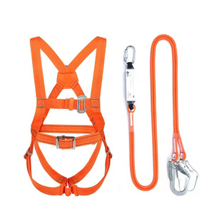 Chicote de segurança de 5 pontos de corpo inteiro para trabalho aéreo-poliéster de alta resistência, resistência à tração 25kN, GB 6095-2021/CE Certified - Product Image 1