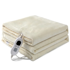 Plaid électrique chauffant double face extra doux, couleur neutre gris, 110V/220V, idéal pour réchauffer <span class=keywords><strong>le</strong></span> lit en hiver – <span class=keywords><strong>Le</strong></span> plus populaire - Product Image 1