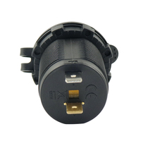 Prise USB 12-24V, allume-cigare, prise de cigarette, accessoire plastique pour bateau, voiture, marine, prise en cuivre DC 12V, charge auxiliaire