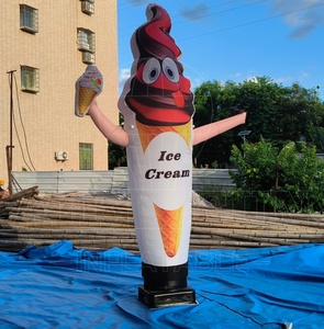 Factpory venta personalizada helado y cono <span class=keywords><strong>de</strong></span> nieve bailarina <span class=keywords><strong>de</strong></span> aire inflable con signo <span class=keywords><strong>de</strong></span> flecha - Product Image 4