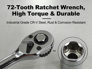 320-Piece Professional <strong>Mechanic</strong> <strong>Tool</strong> <strong>Set</strong> 1/4" 3/8" 1/2" Drive Socket Wrench <strong>Set</strong> with 3-Drawer Storage Case OEM - Product Image 6