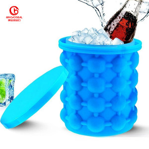 <strong>Space</strong> Saving Food Grade Silicone <strong>Ice</strong> Cube Bucket Silicone <strong>Ice</strong> Cube Maker Sprite <strong>Ice</strong> Cube Mould - Product Image 1