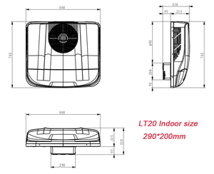 Camion couchette cabine <span class=keywords><strong>parking</strong></span> refroidisseur sur le toit électrique portable refroidissement climatiseur - Product Image 5
