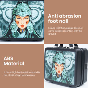 Mini estuche de equipaje portátil, bolso portátil de 13 pulgadas, caja de cosméticos, <span class=keywords><strong>organizador</strong></span> de maquillaje, Maleta de carcasa dura, viaje para niños - Product Image 6