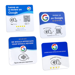 Tarjeta NFC para reseñas de Google, 13.56 MHz, resistente al agua, NFC213, programable, con código QR, PVC, tarjeta NFC para reseñar con un toque. - Product Image 6