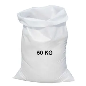 Sacs tissés en plastique pp blanc bon marché 50 kg, nouveaux sacs alimentaires de farine de riz vides à vendre