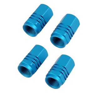 Tapa hexagonal universal de aluminio para vástago de neumático automotriz con tubo interior y sello de goma, producto de válvula de vacío - Product Image 1