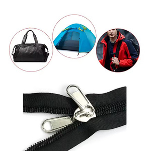 Tùy chỉnh #8 #10 chuỗi dài Nylon Lều dây kéo với hai mặt thanh trượt - Product Image 6