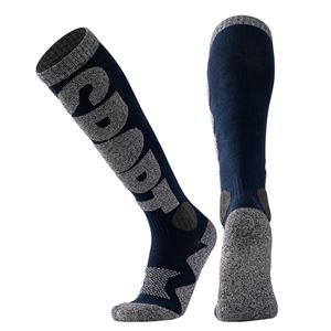 Para <span class=keywords><strong>Amazon</strong></span> Merino <span class=keywords><strong>lana</strong></span> esquí y snowboard sobre la rodilla calcetines de rendimiento cálido deportes al aire libre equipo alto invierno con logotipo de cuerpo - Product Image 1