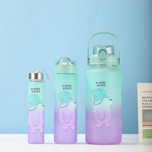 Lindo oso taza <span class=keywords><strong>de</strong></span> plástico <span class=keywords><strong>de</strong></span> dibujos animados <span class=keywords><strong>de</strong></span> gran capacidad <span class=keywords><strong>de</strong></span> paja botella <span class=keywords><strong>de</strong></span> agua niñas al aire libre fitness deportes práctico juego <span class=keywords><strong>de</strong></span> tazas - Product Image 5