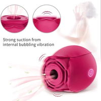 Vibrador de Rosa Recargable por USB de Alta Calidad para Mujeres, Estimulador de Clítoris con Función de Succión, 100% Impermeable, Juguete Sexual para Adultos