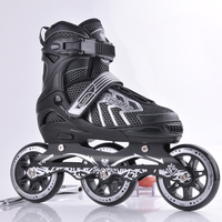Chaussures de patins à roulettes en ligne de vente directe d'usine avec roues en PU 3 ou 4 patins à roulettes en ligne