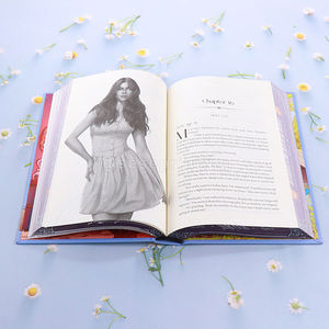 Blue Hardcover <b>Book</b> Printing Stenciled Edge Art <b>Books</b> Fiction Novel Printing Manufacturer Spot UV with Sprayed Edges - Product Image 5